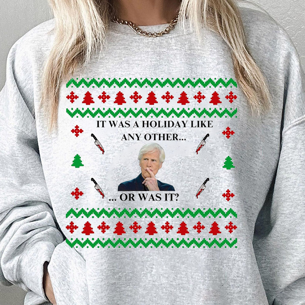 Keith Morrison xmas christmas sweater True Crime Ugly Christmas Sweater Party Sweatshirt v7, True Crime Ugly Sweater Funny Christmas Sweater