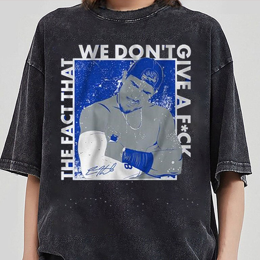 Kike Hernandez The Fact That We Don't Give a Fuck Shirt, Sweatshirt, Hoodie, , Boys in Blue Game Day Shirt, Sports Playoffs Shirt Los Doyers Express Delivery