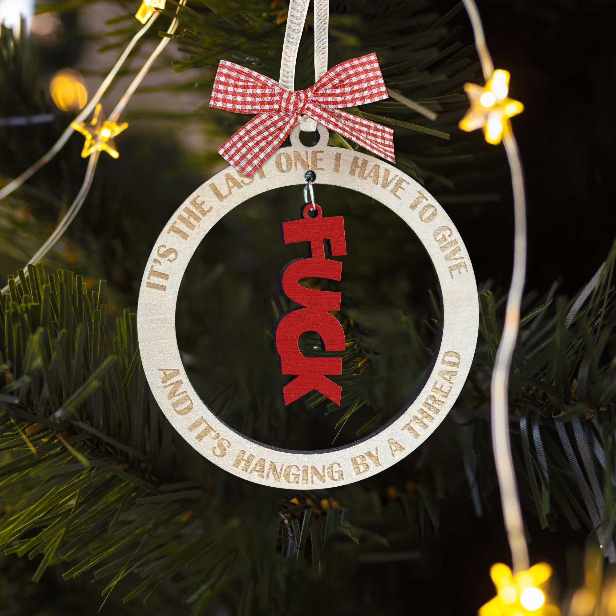 Last Fck Ornament, Gag Gift, Handmade Funny Ornament, Last Fuck Hanging,  Exchange Funny Ornaments for Adults, Unique Christmas Ornaments OROC24