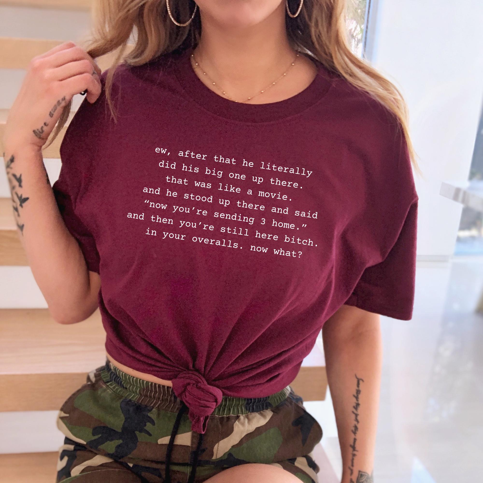 Leah Love Island Shirt Big One Up There In Your Overalls Love Island Season 6 Love Island USA Rob and Leah Shirt Like A Movie Leah Kateb  TD3107 04