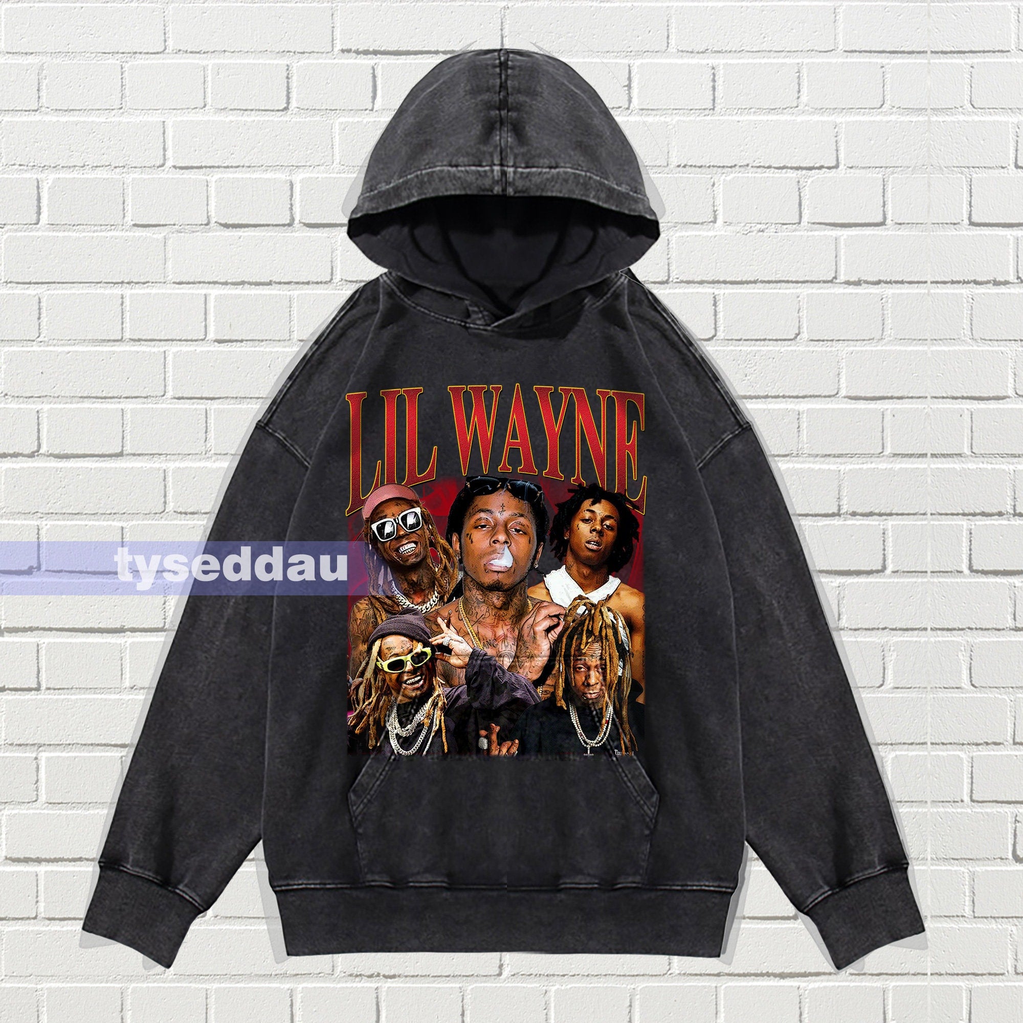 Lil Wayne Vintage Washed T-Shirt, Lil Wayne Homage Graphic Unisex Long Sleeve, Bootleg Retro 90's Fans Hoodie Gift TMC