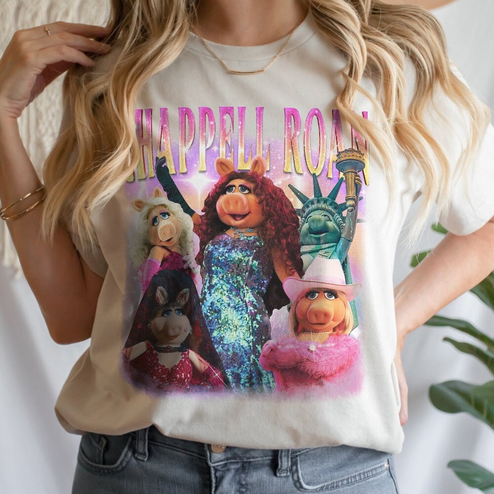 Limited Chappell Roan X The Muppet Shirt, Miss Piggy Chappell Roan Bootleg Music Retro Tee, Gift For Fan NC2707 05