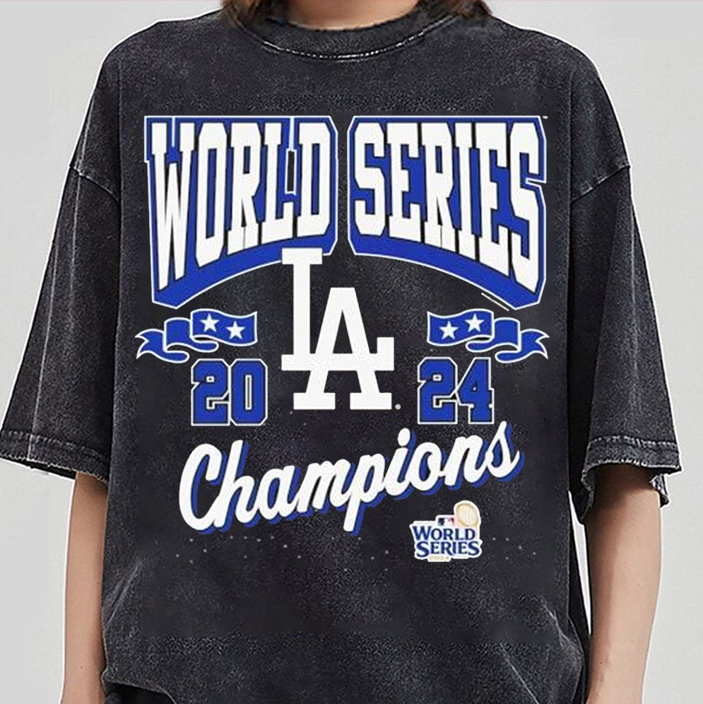 Los Angeles Dodgers 2024 World Series Champions Arch T-Shirt, Los Angeles World Series Sweatshirt V2, LA Dodgers T-shirt, Dodger