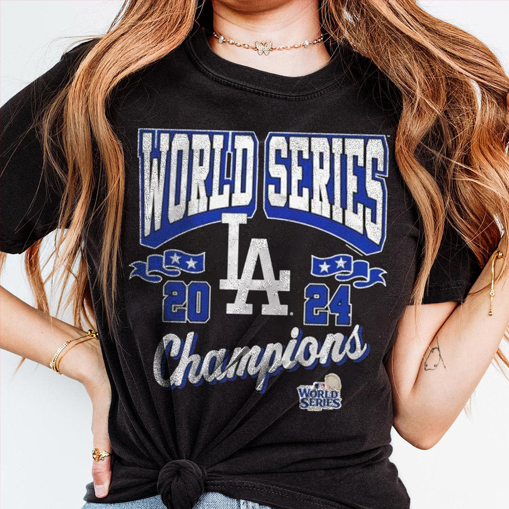 Los Angeles Dodgers 2024 World Series Champions Arch T-Shirt, Los Angeles World Series Sweatshirt V2, LA Dodgers T-shirt, Dodger