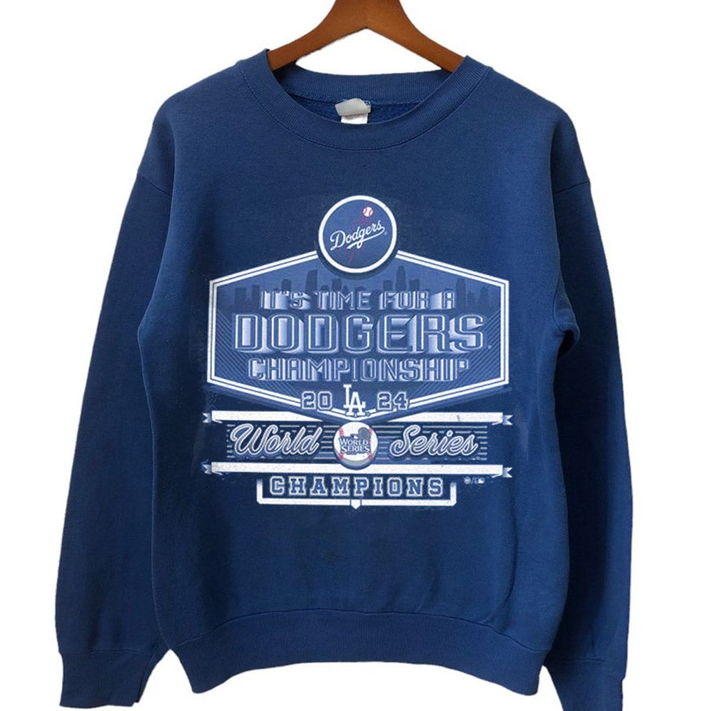 Los Angeles Dodgers 2024 World Series Champions It's Time For Skyline T- Shirt, Los Angeles World Series Sweatshirt V2, LA Dodgers T-shirt, Dodger