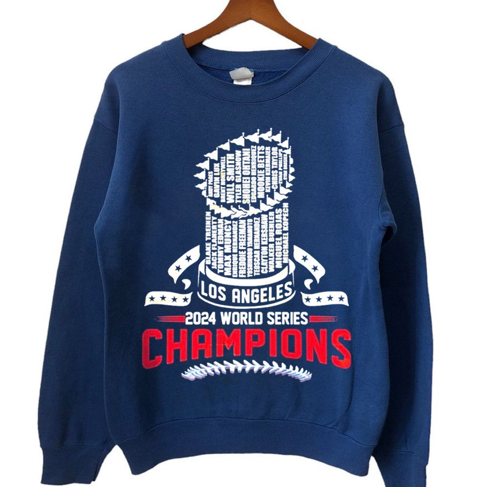 Los Angeles Dodgers 2024 World Series Champions T-Shirt, Los Angeles World Series Sweatshirt V2, LA Dodgers T-shirt, Dodger