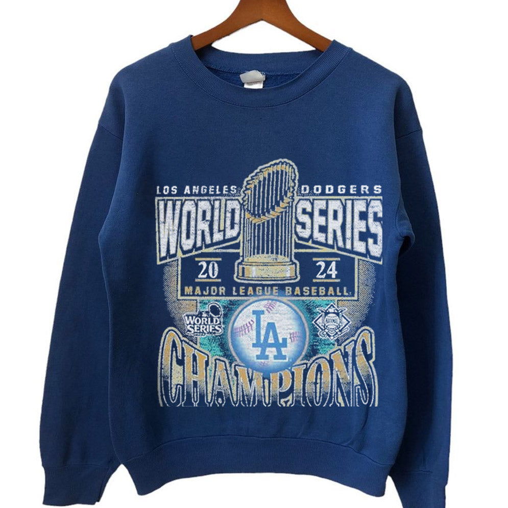 Los Angeles Dodgers '47 2024 World Series Champions Trophy Shirt, Los Angeles World Series Sweatshirt, LA Dodgers T-shirt, Dodger
