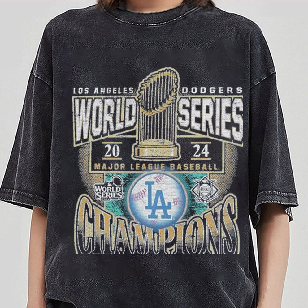 Los Angeles Dodgers '47 2024 World Series Champions Trophy Shirt, Los Angeles World Series Sweatshirt, LA Dodgers T-shirt, Dodger