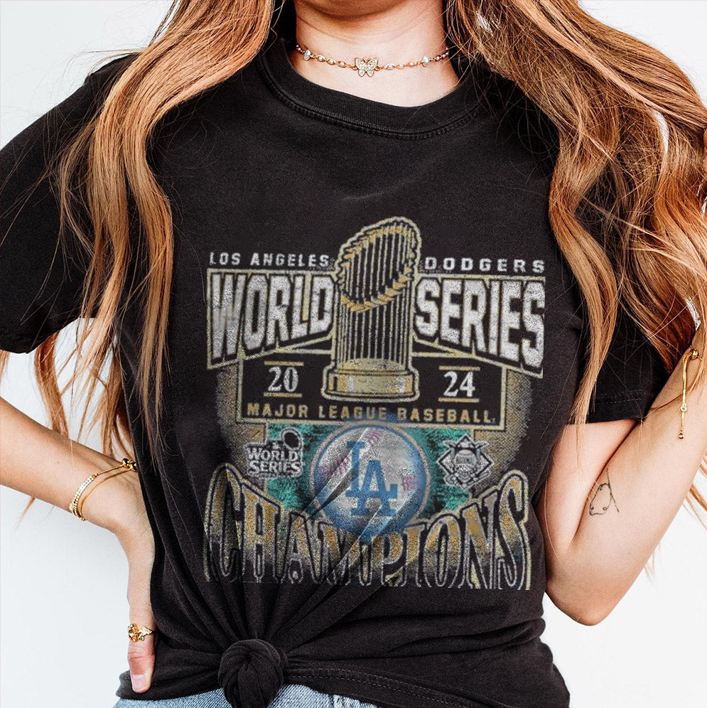 Los Angeles Dodgers '47 2024 World Series Champions Trophy Shirt, Los Angeles World Series Sweatshirt, LA Dodgers T-shirt, Dodger