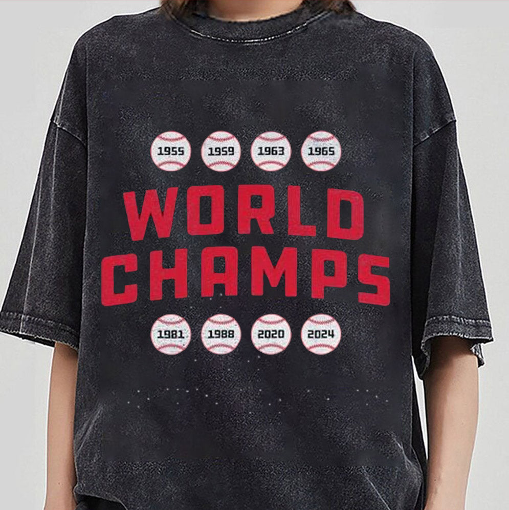 Los Angeles Dodgers 8x World Champs LA CA 2024 T-shirts, Los Angeles World Series Sweatshirt, LA Dodgers T-shirt, Dodger