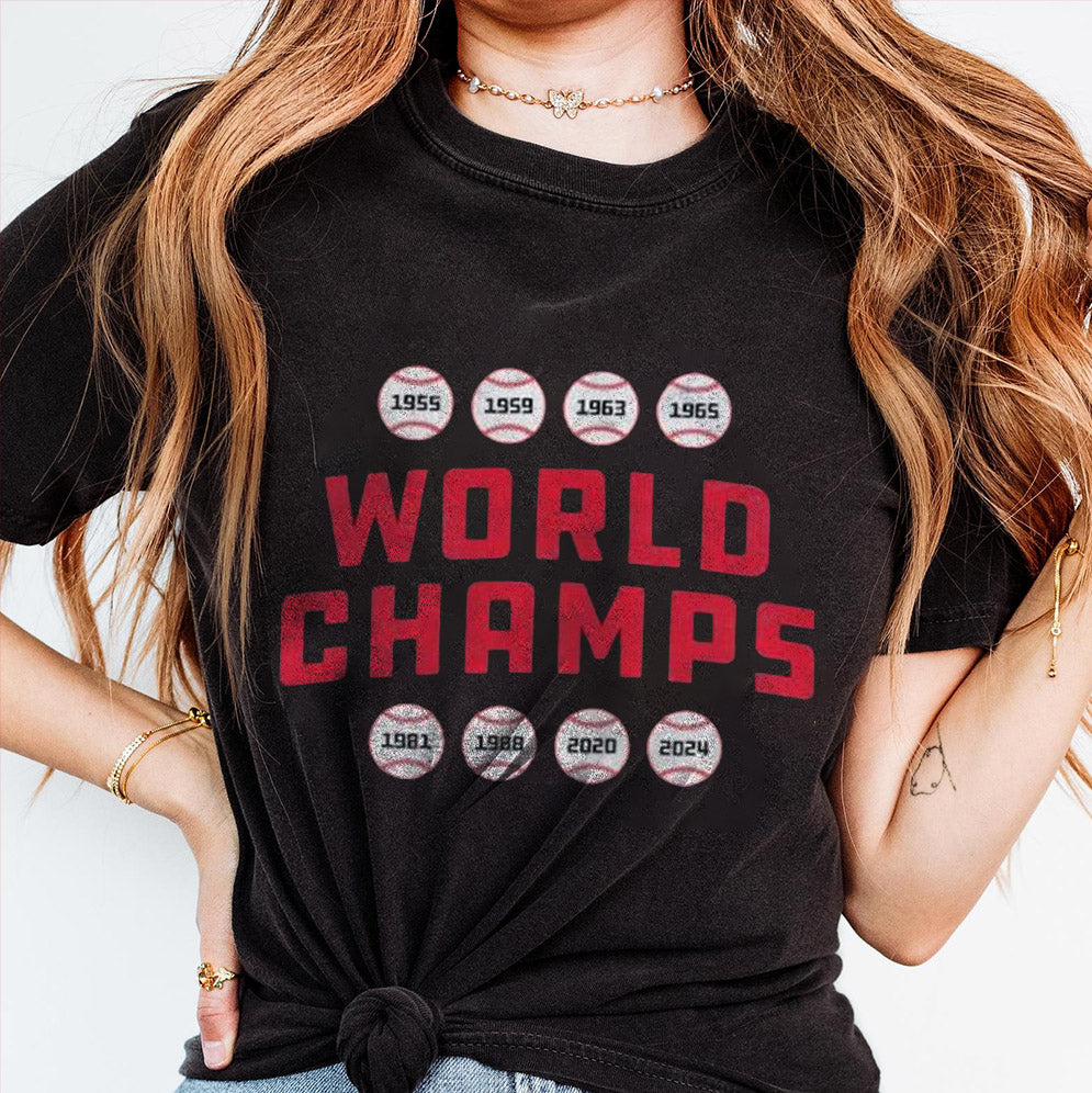Los Angeles Dodgers 8x World Champs LA CA 2024 T-shirts, Los Angeles World Series Sweatshirt, LA Dodgers T-shirt, Dodger