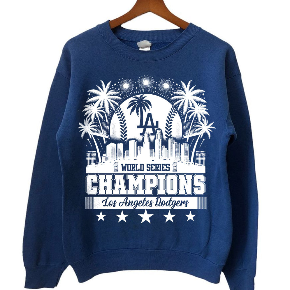 Los Angeles Dodgers Time For World Series Champions 2024 Forever T-Shirt, Dodgers Fan, LA Sports, Dodgers World Series 2024, Dodgers, World series 2024