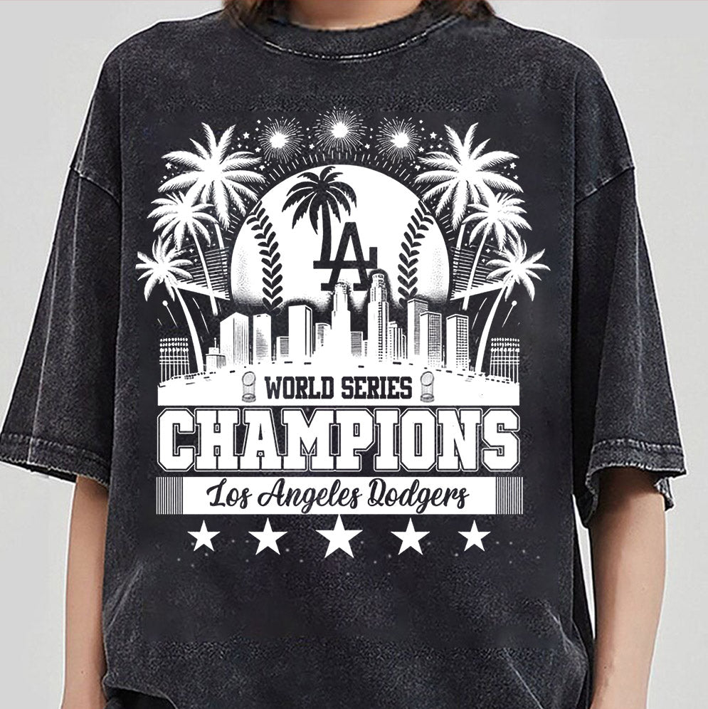 Los Angeles Dodgers Time For World Series Champions 2024 Forever T-Shirt, Dodgers Fan, LA Sports, Dodgers World Series 2024, Dodgers, World series 2024