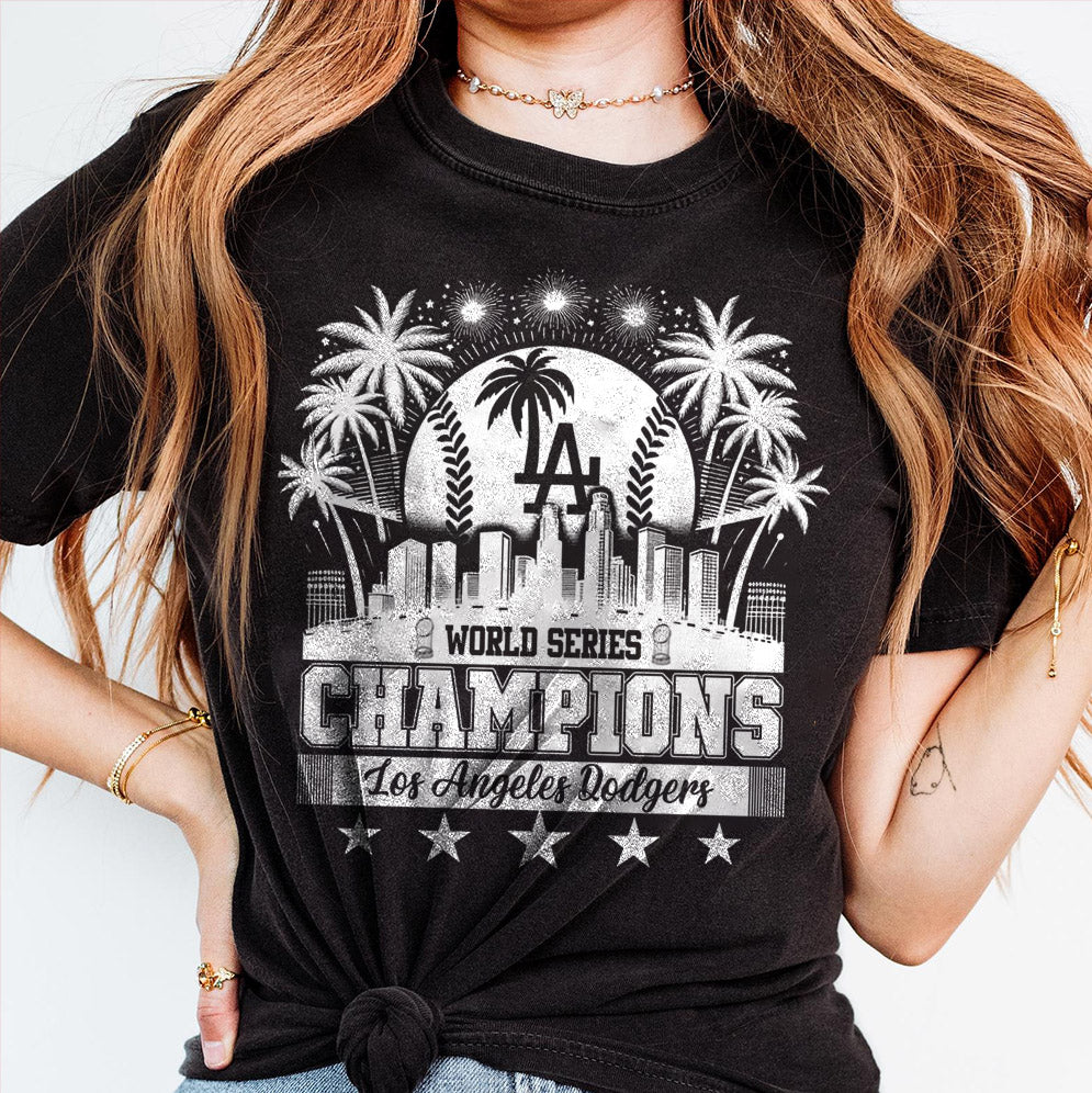 Los Angeles Dodgers Time For World Series Champions 2024 Forever T-Shirt, Dodgers Fan, LA Sports, Dodgers World Series 2024, Dodgers, World series 2024