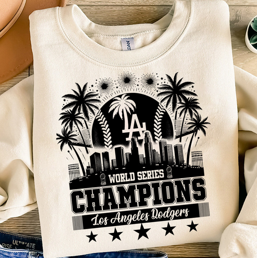 Los Angeles Dodgers Time For World Series Champions 2024 Forever T-Shirt, Dodgers Fan, LA Sports, Dodgers World Series 2024, Dodgers, World series 2024