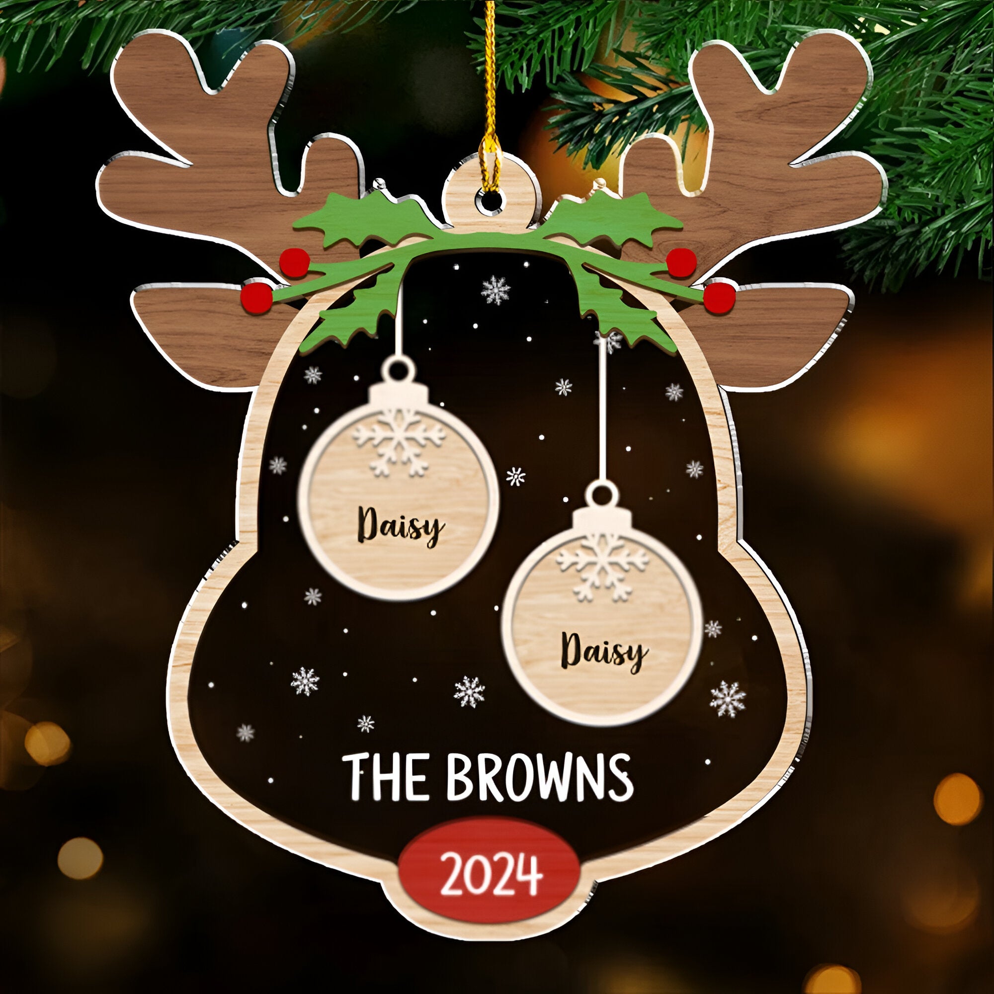 Lovely Family - Personalized Custom Acrylic Ornament ORN0710