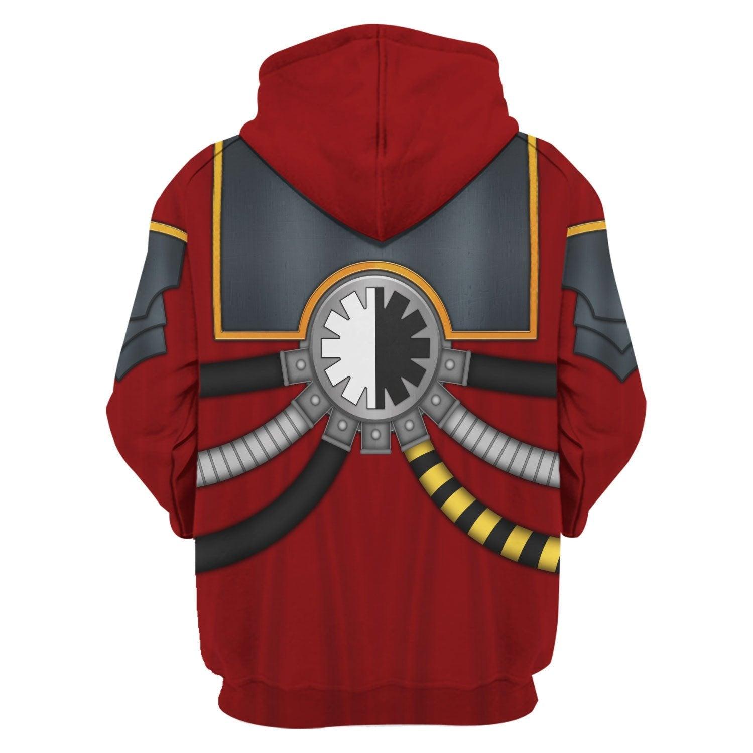 Lucius Warhammer Costume Hoodie Jogger,Lucius Marines Cosplay 3D Hoodie Pants, Warhammer 3D Tracksuit 