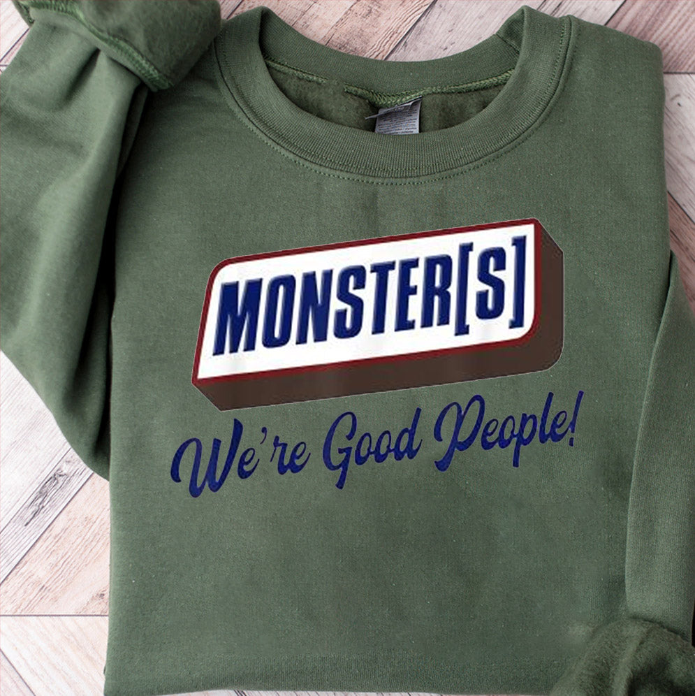 Lyle and Erik Menendez Inspired Unisex T-shirt, Monsters, Chocolate bar, we're good people, 80s Erik & Lyle Tee, True Crime Fan Gift
