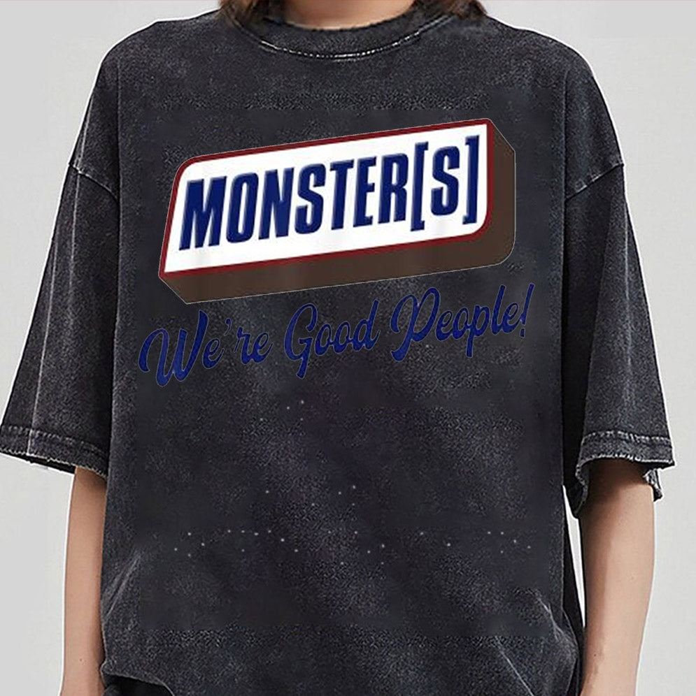 Lyle and Erik Menendez Inspired Unisex T-shirt, Monsters, Chocolate bar, we're good people, 80s Erik & Lyle Tee, True Crime Fan Gift
