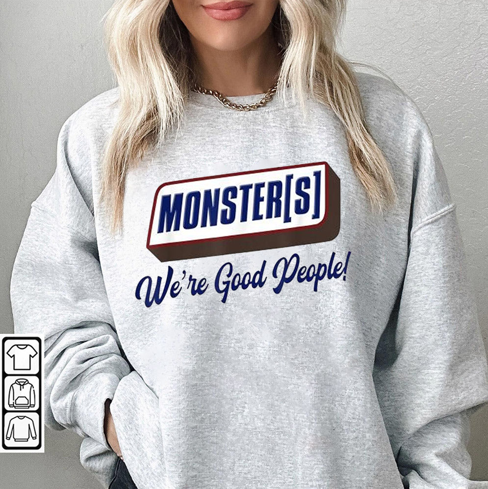 Lyle and Erik Menendez Inspired Unisex T-shirt, Monsters, Chocolate bar, we're good people, 80s Erik & Lyle Tee, True Crime Fan Gift