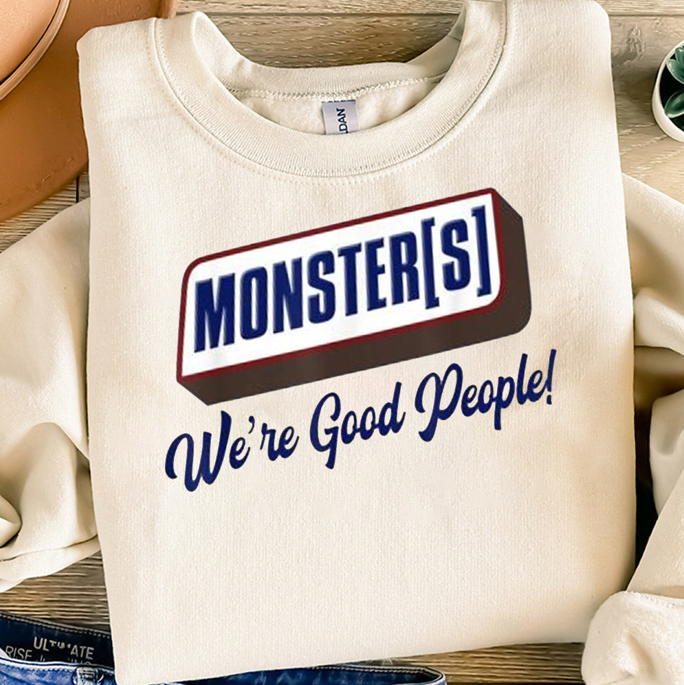 Lyle and Erik Menendez Inspired Unisex T-shirt, Monsters, Chocolate bar, we're good people, 80s Erik & Lyle Tee, True Crime Fan Gift