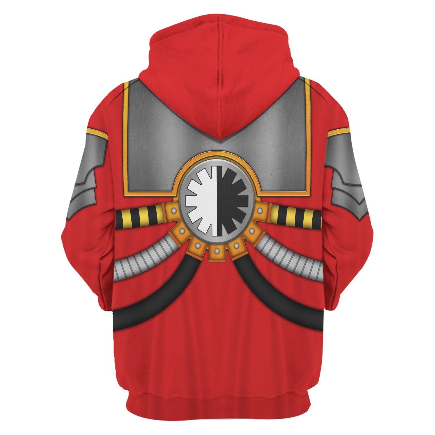 Mars Warhammer Costume Hoodie Jogger,Mars Marines Cosplay 3D Hoodie Pants, Warhammer 3D Tracksuit 