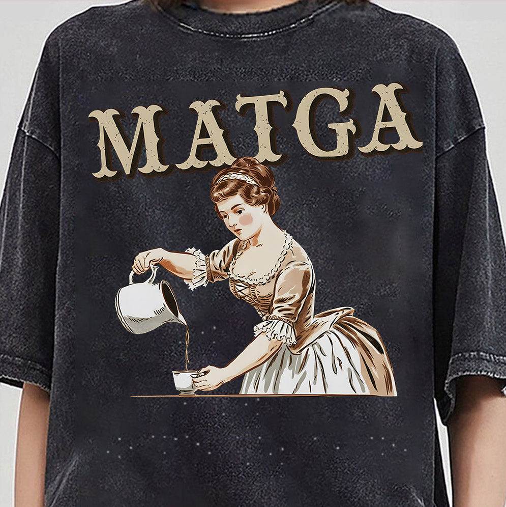 MATGA Aqua Tofana Satirical Commentary Black Unisex T-shirt, Aqua Tofana Shirt, Aqua Tofana Apothecary Shirt, Poison The Patriarchy Shirt