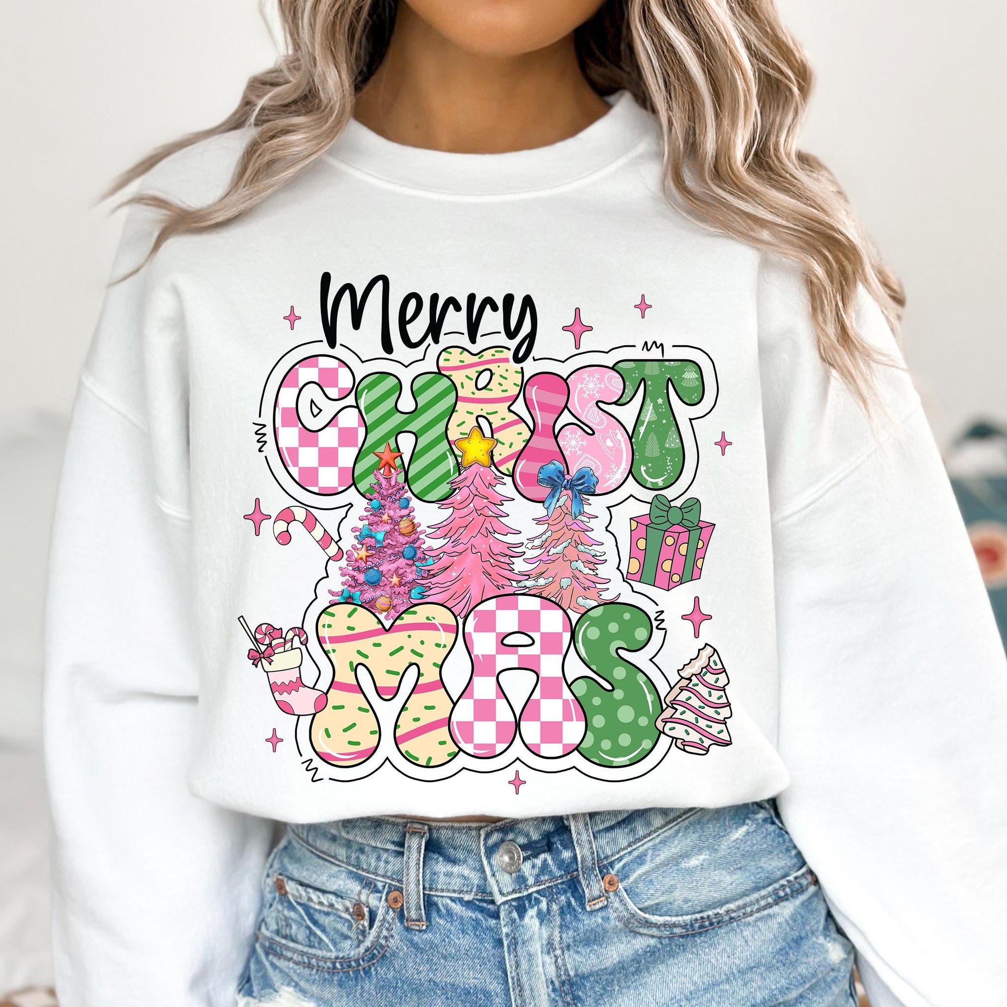 Merry Christmas Png, Pink Christmas Png, Christmas Tree Png, Christmas Coquette Png, Doodle Letters, Tis the Season Png,Candy Cane Hot Cocoa SCU