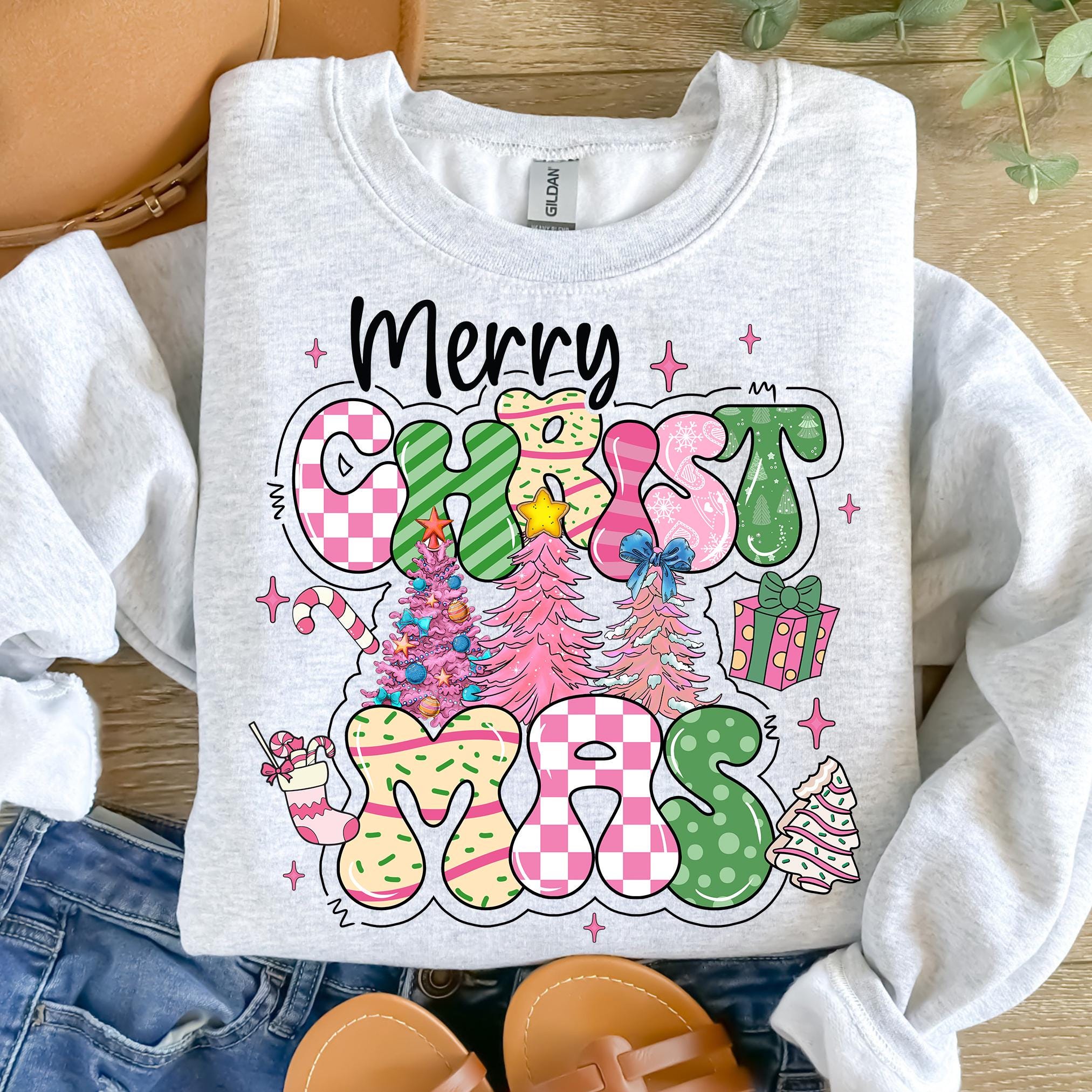Merry Christmas Png, Pink Christmas Png, Christmas Tree Png, Christmas Coquette Png, Doodle Letters, Tis the Season Png,Candy Cane Hot Cocoa SCU