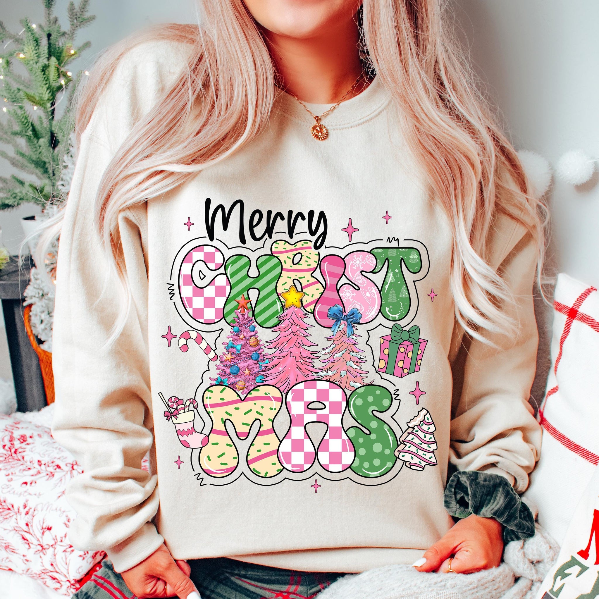 Merry Christmas Png, Pink Christmas Png, Christmas Tree Png, Christmas Coquette Png, Doodle Letters, Tis the Season Png,Candy Cane Hot Cocoa SCU