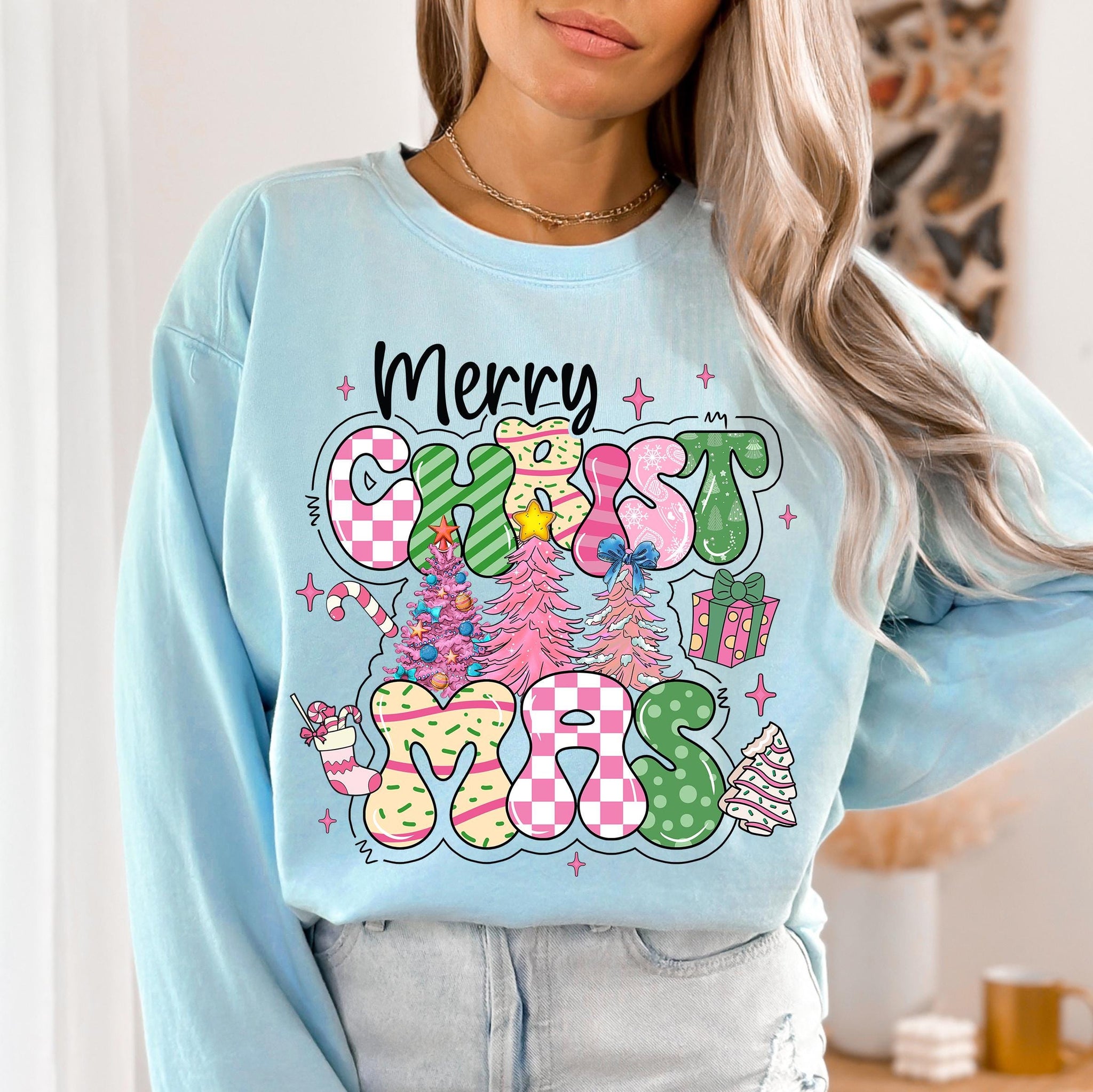Merry Christmas Png, Pink Christmas Png, Christmas Tree Png, Christmas Coquette Png, Doodle Letters, Tis the Season Png,Candy Cane Hot Cocoa SCU
