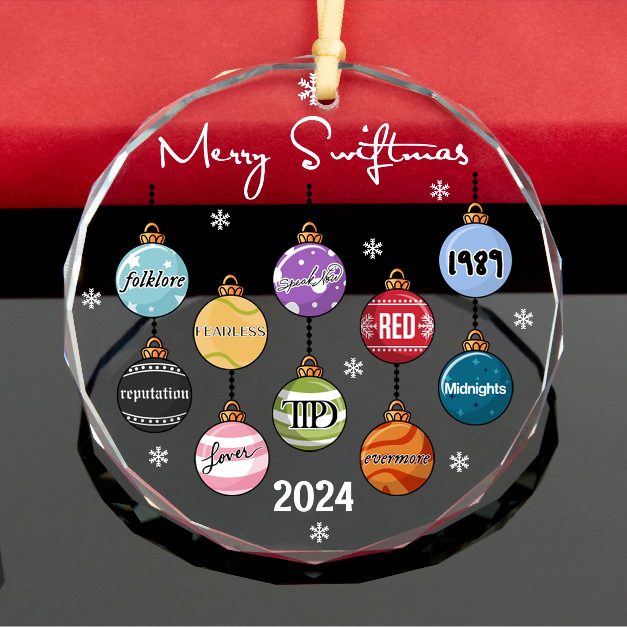 Merry Swiftmas Ornament, Christmas Swiftie Ornament, Swiftie Christmas Ornament, Eras Tour Ornament, Christmas Decoration O2610H