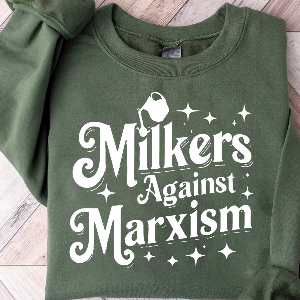 Milkers Against Marxism Shirt, Sweatshirt, Hoodie And TankTop