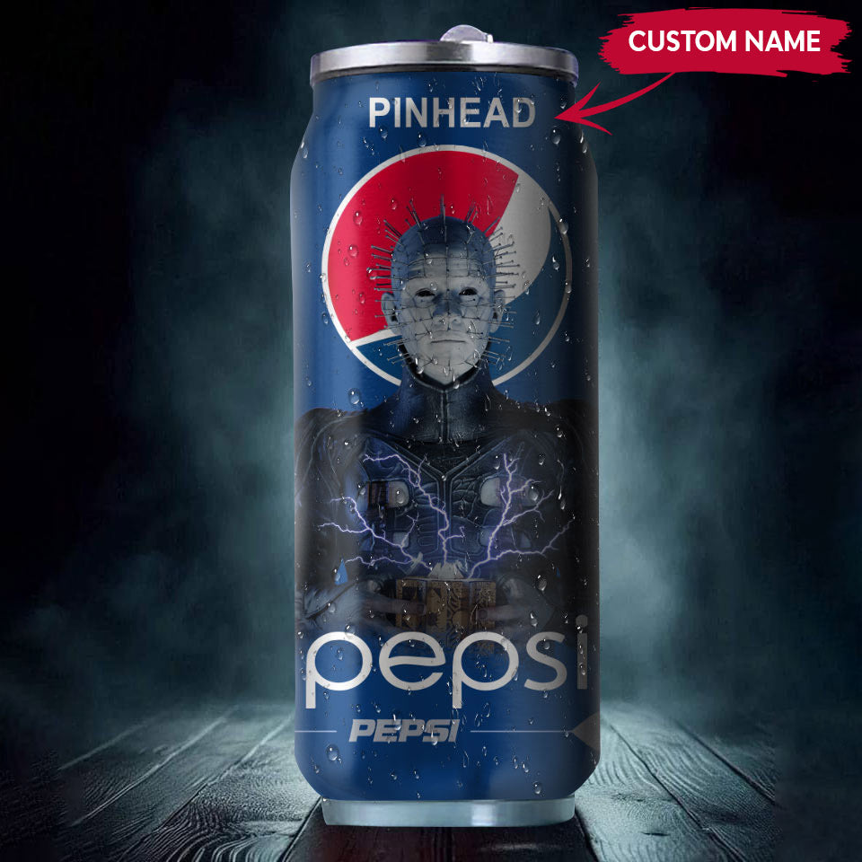 Pepsi Drink Pinhead Halloween Insulated Tumbler Stainless Steel Water ? 16Oz tumb1