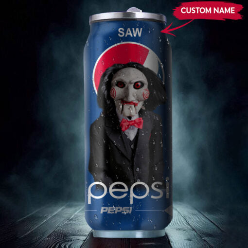 Pepsi Drink SAW Halloween Insulated Tumbler Stainless Steel Water ? 16Oz tumb1