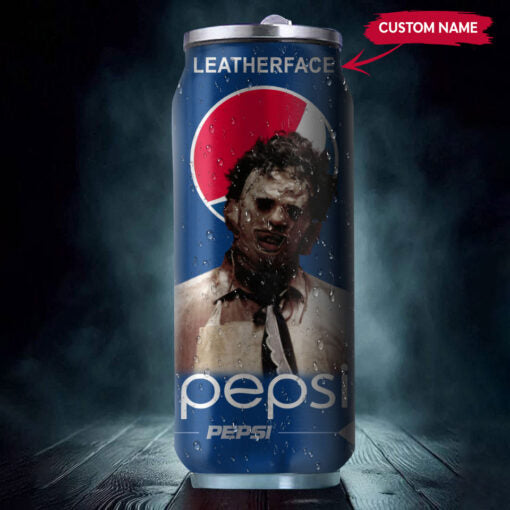 Pepsi Drink Leatherface Halloween Insulated Tumbler Stainless Steel Water ? 16Oz tumb1