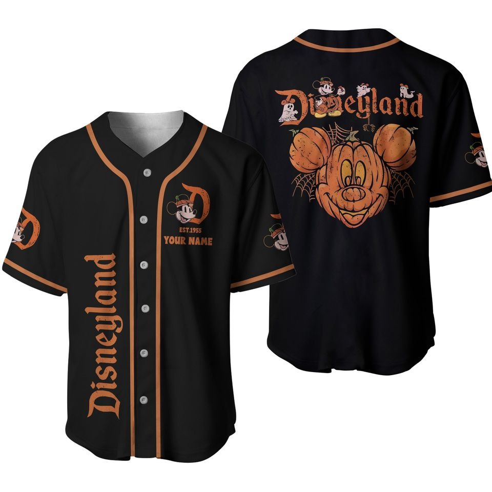 Disneyland Halloween Baseball Jersey Halloween Day Jersey JS2507 08