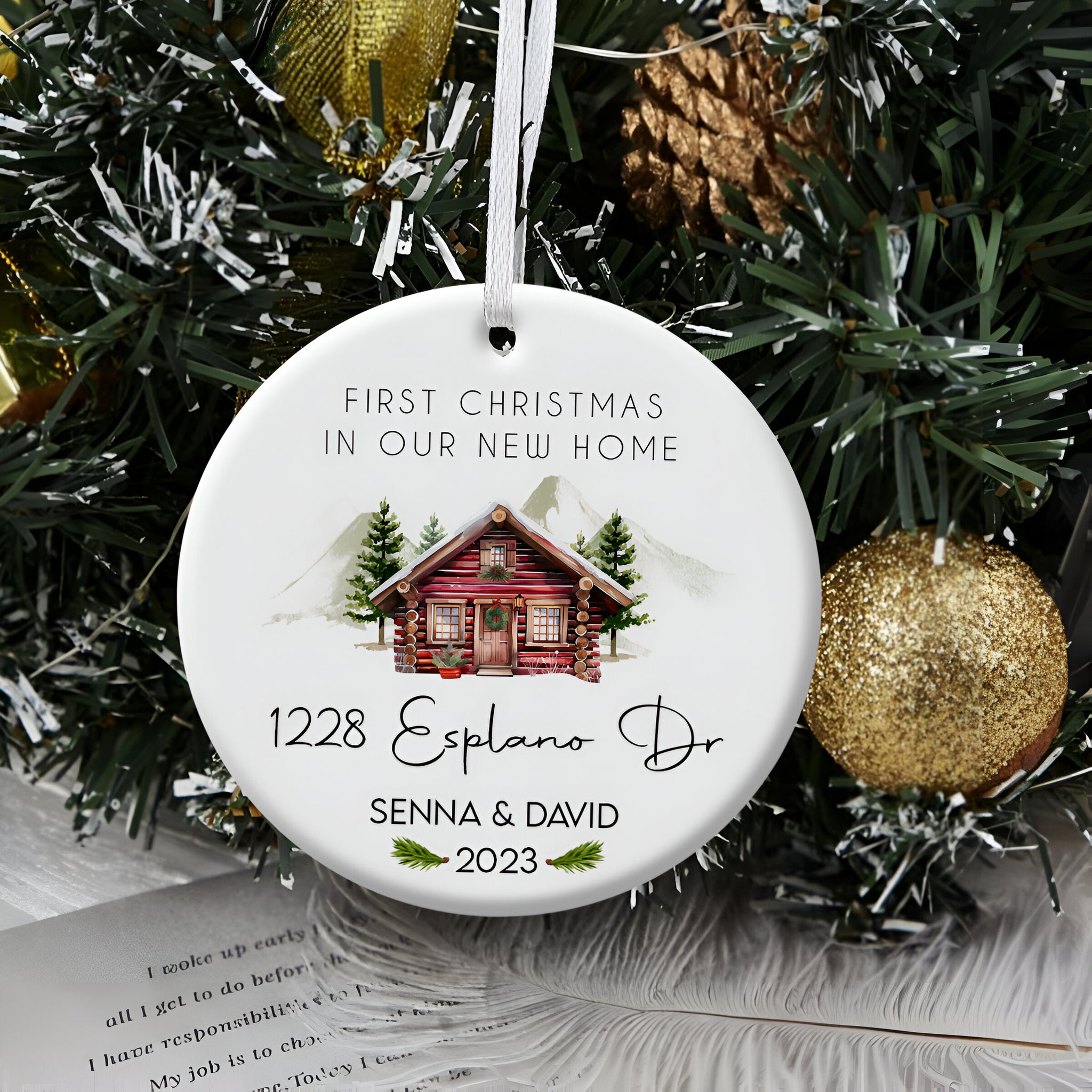 New Home First Christmas - Personalized Ornament - Christmas Gift ORN0110