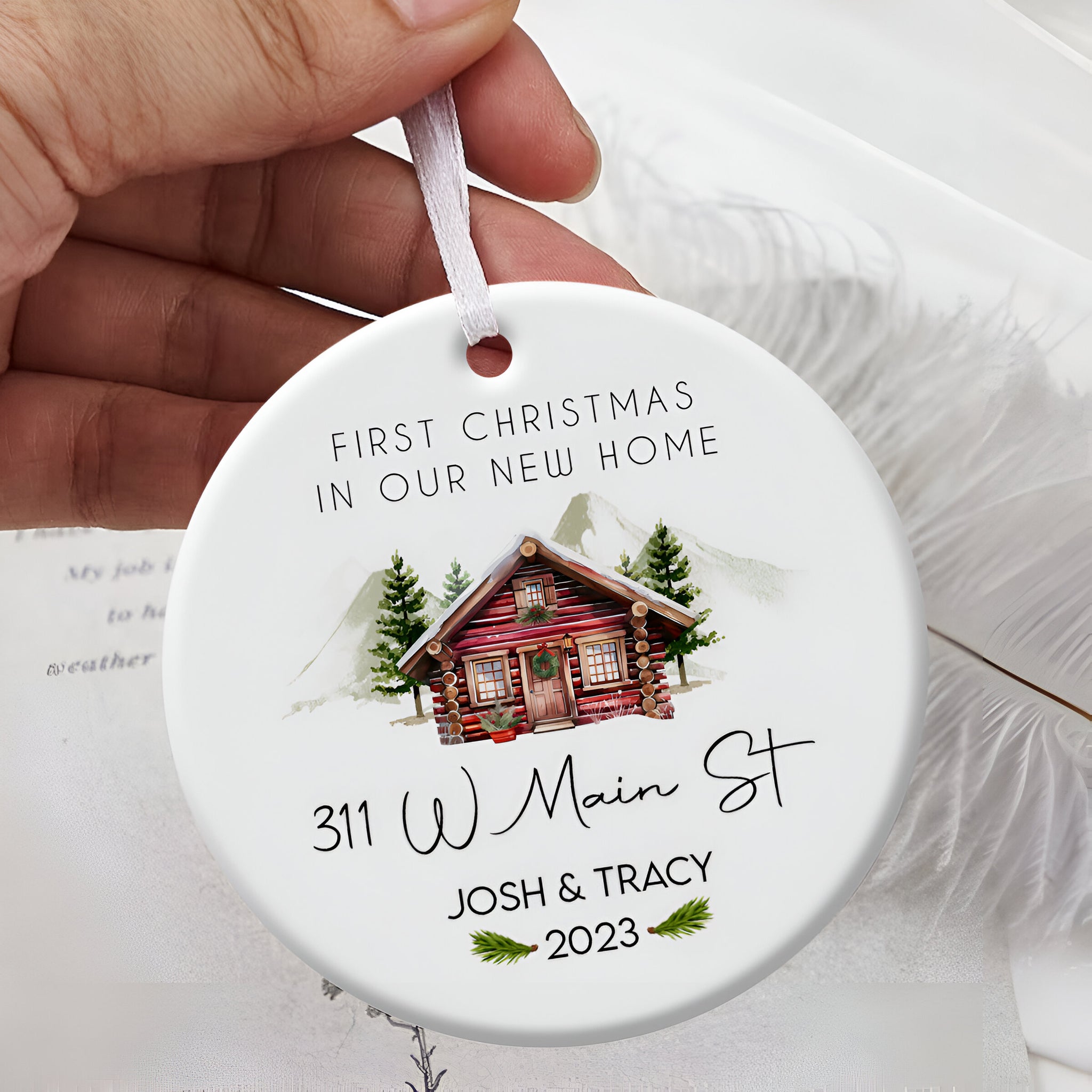 New Home First Christmas - Personalized Ornament - Christmas Gift ORN0110