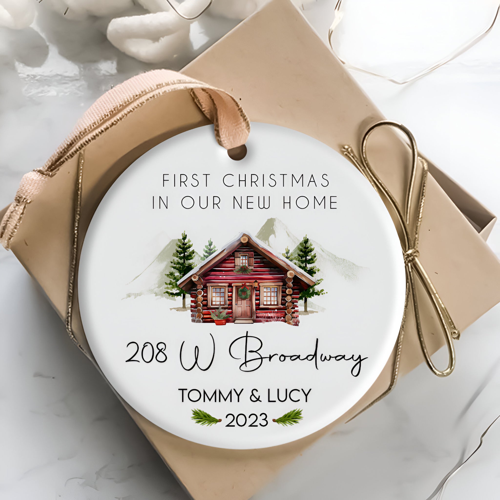 New Home First Christmas - Personalized Ornament - Christmas Gift ORN0110