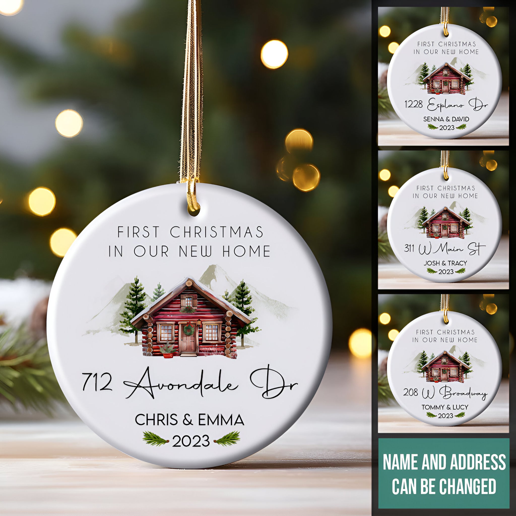 New Home First Christmas - Personalized Ornament - Christmas Gift ORN0110
