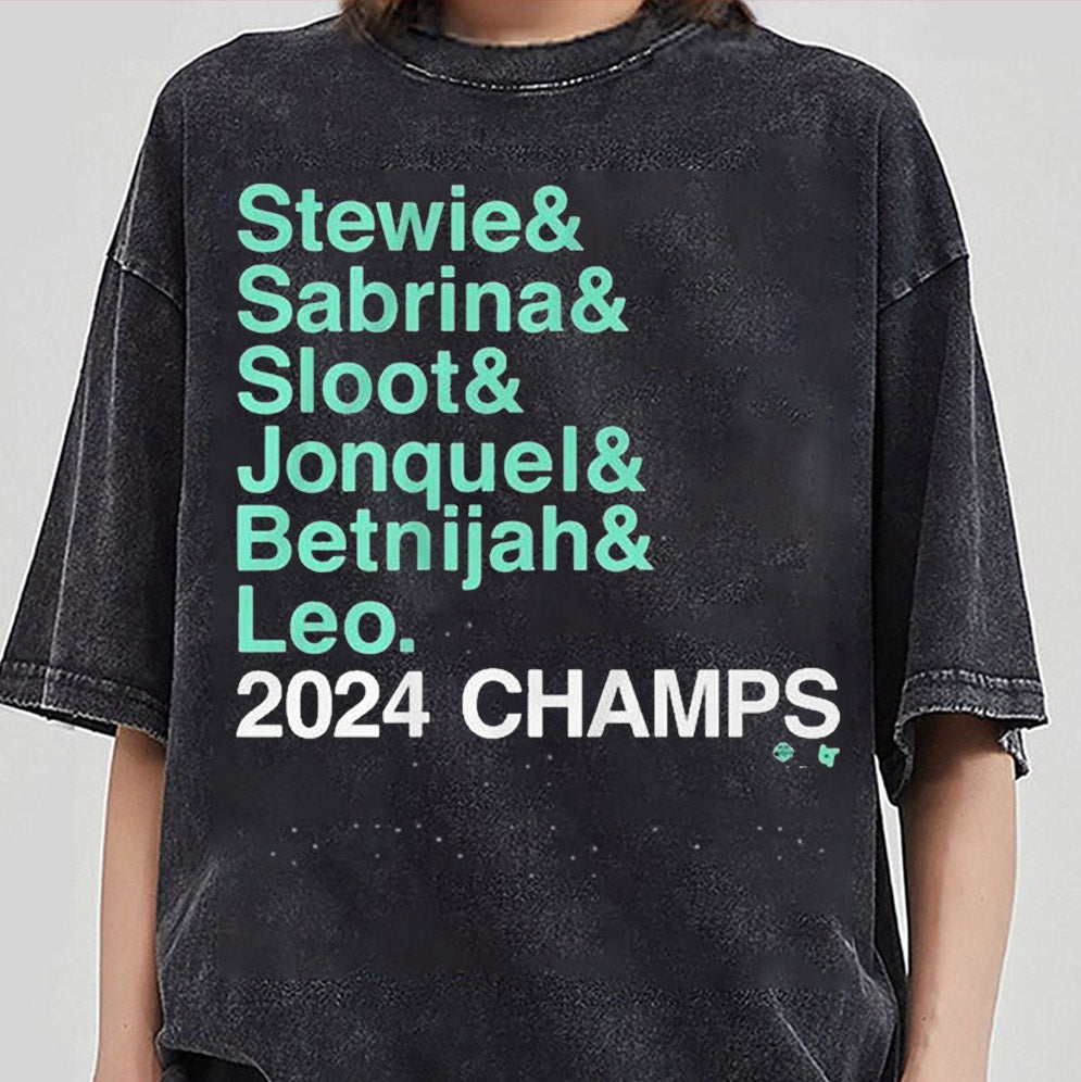 New York Basketball Stewie Sabrina Sloot Jonquel Betnijah Leo 2024 Champs Shirt, Sweatshirt, Hoodie