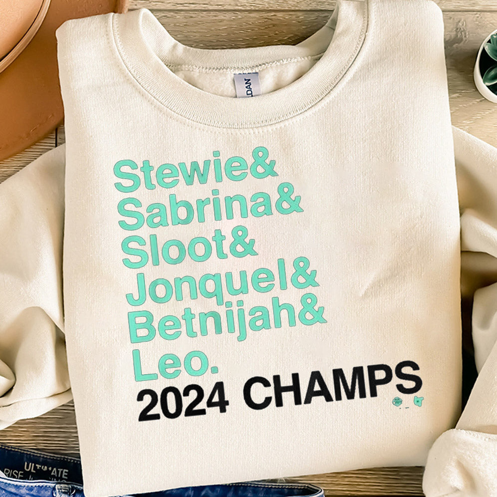 New York Basketball Stewie Sabrina Sloot Jonquel Betnijah Leo 2024 Champs Shirt, Sweatshirt, Hoodie