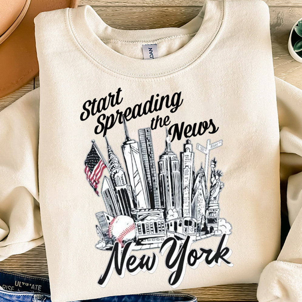 New York Yankees Start Spreading The News T-Shirts, Sweatshirt, Hoodie