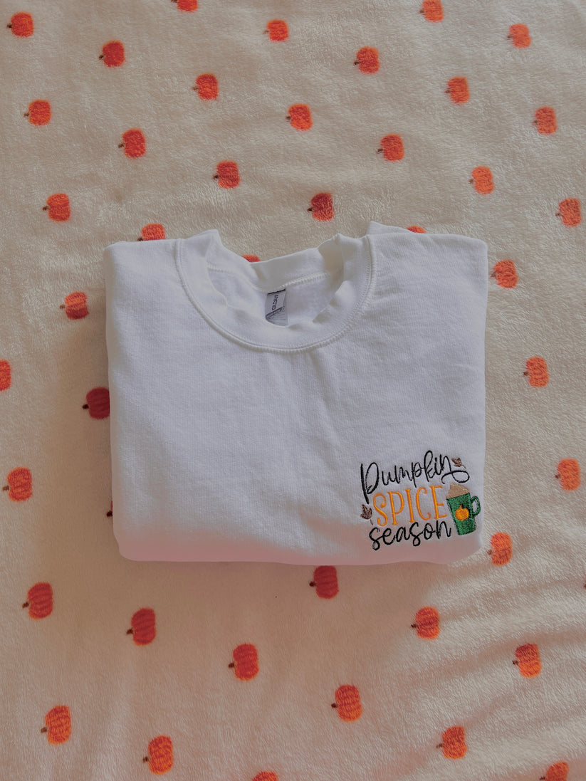 Pumpkin Spice embroidered crewneck emha0709