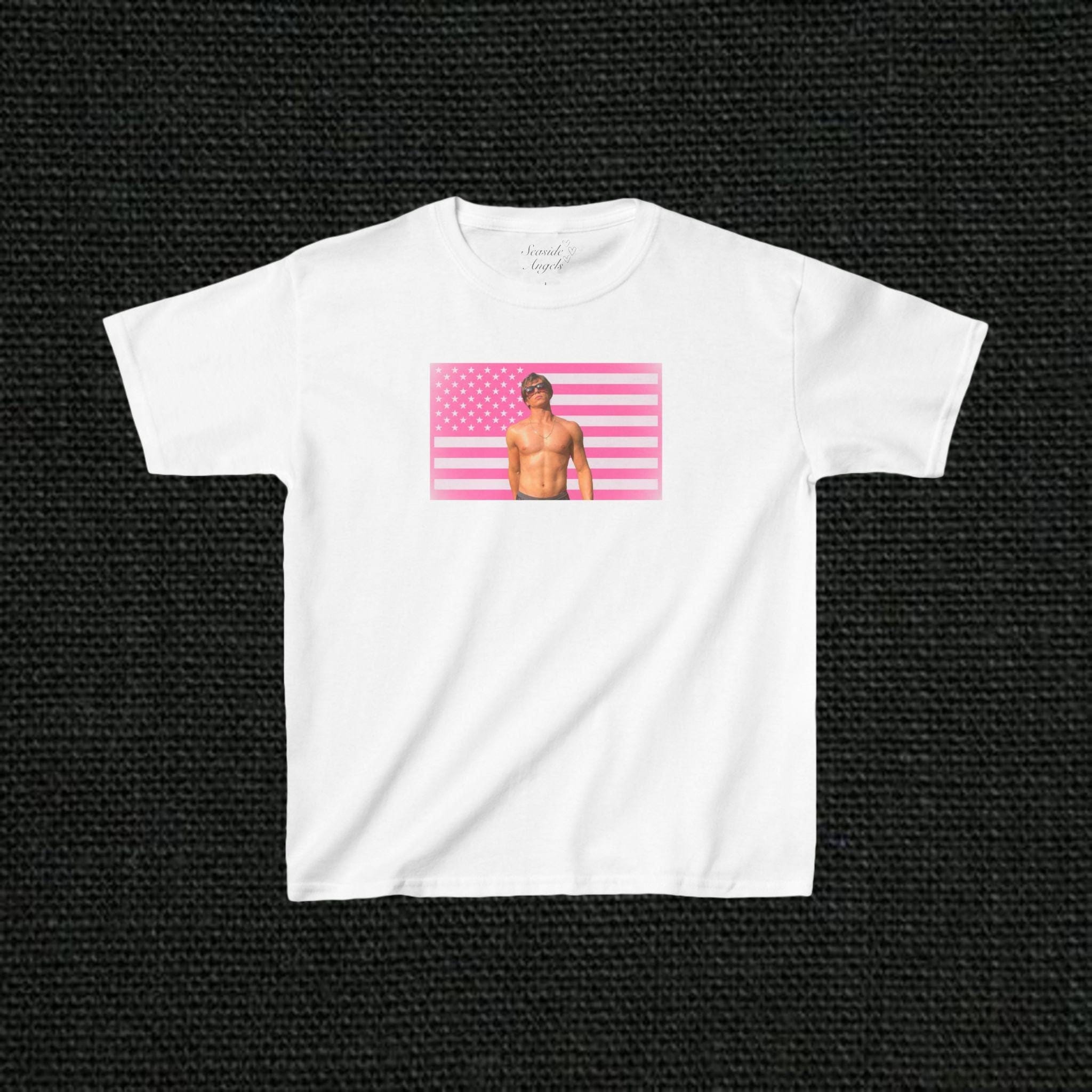 Nicholas Chavez Flag Shirt, Lyle Menendez, Monsters Show Graphic T-Shirt, Cooper Koch Pink Flag, Eric Menendez Brothers Clothes, Y2K Funny TMC