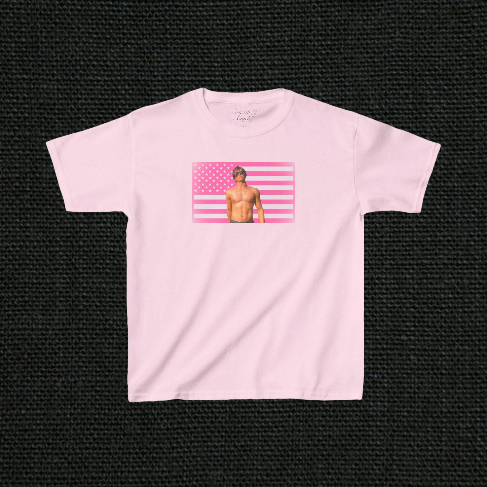 Nicholas Chavez Flag Shirt, Lyle Menendez, Monsters Show Graphic T-Shirt, Cooper Koch Pink Flag, Eric Menendez Brothers Clothes, Y2K Funny TMC