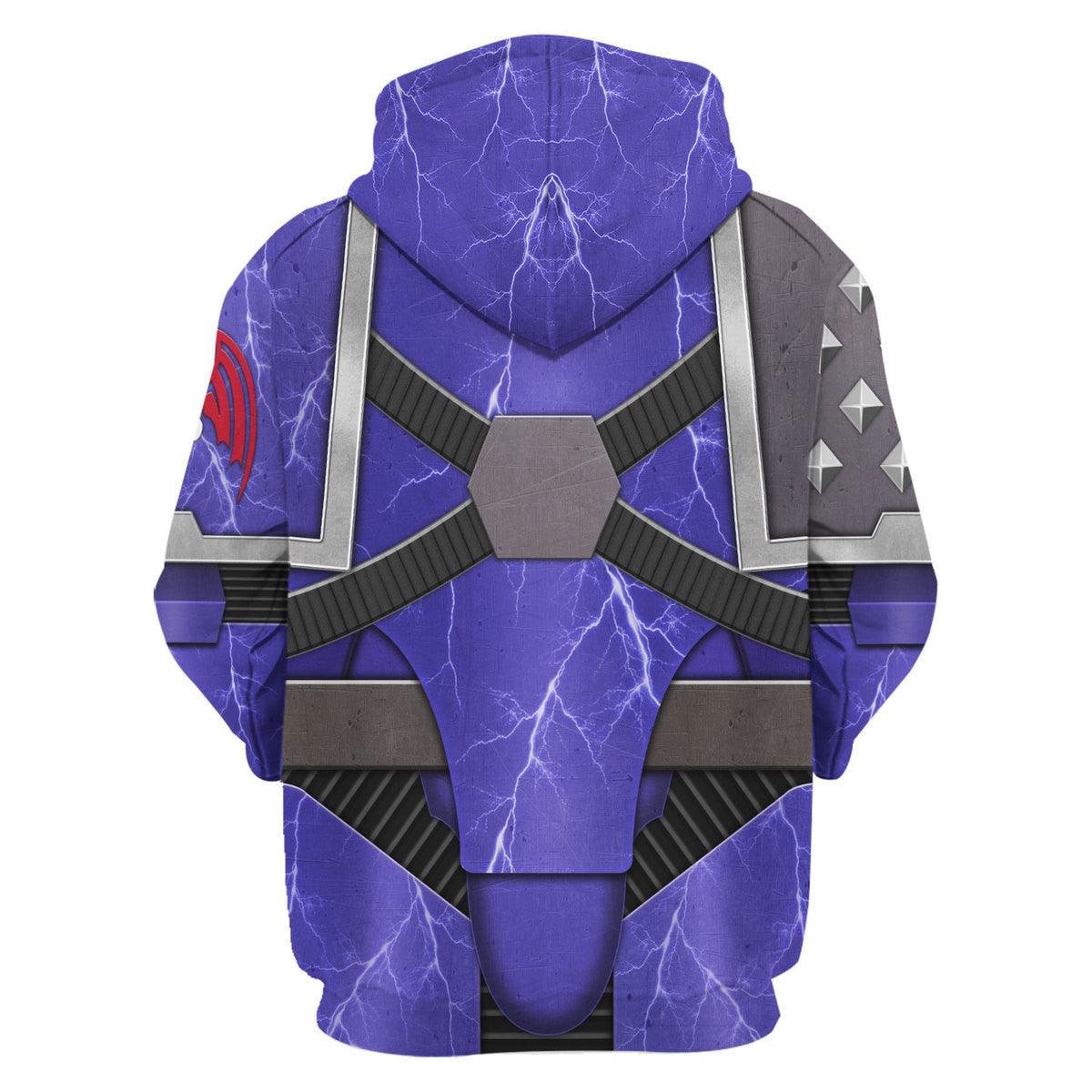 Night Lords Pre-Heresy Legion Colour Scheme Warhammer Costume Hoodie Jogger,Night Lords Pre-Heresy Legion Colour Scheme Marines Cosplay 3D Hoodie Pants, Warhammer 3D Tracksuit 