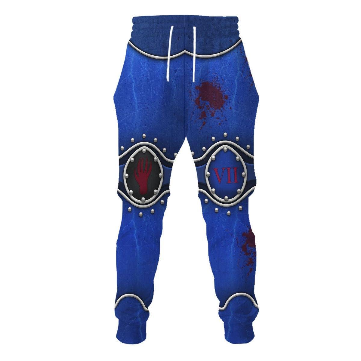 Night Lords Warhammer Costume Hoodie Jogger, Night Lords Marines Cosplay 3D Hoodie Pants, Warhammer 3D Tracksuit , TQT5