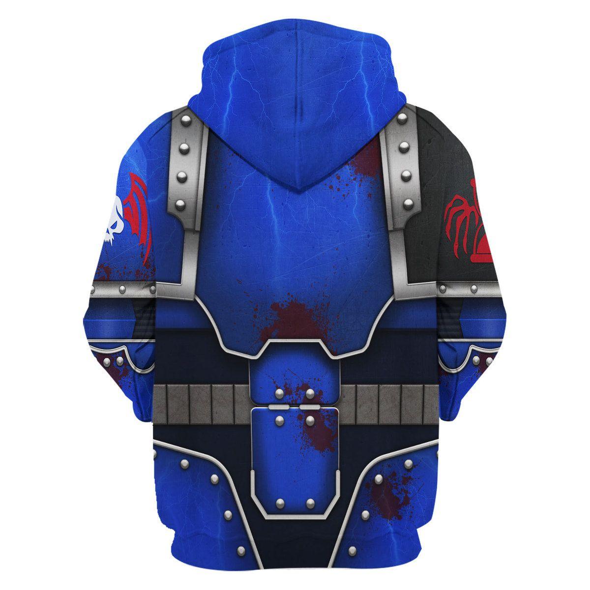 Night Lords Warhammer Costume Hoodie Jogger, Night Lords Marines Cosplay 3D Hoodie Pants, Warhammer 3D Tracksuit , TQT5